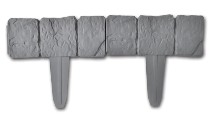 Set 5 bucati MINI Gard cu aspect de piatra Plastic / Bordura din plastic cu aspect de piatra